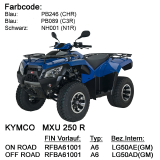 Kymco MXU 250 Räder hinten, Antrieb mit Bremse Ersatzteile